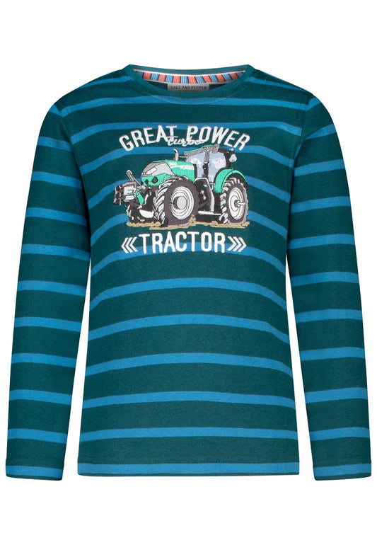 Salt and Pepper Lanarmshirt Traktor gestreift