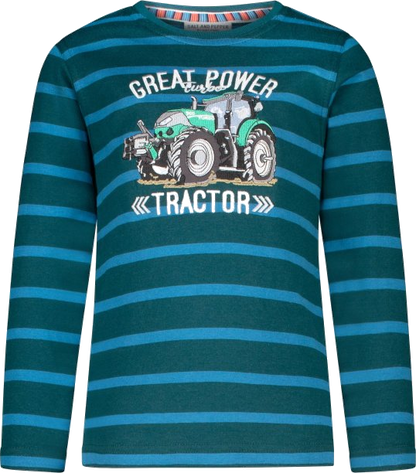 Salt and Pepper Lanarmshirt Traktor gestreift