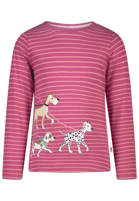 Salt and Pepper Langarmshirt Hunde gestreift