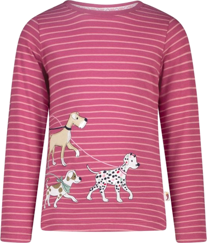 Salt and Pepper Langarmshirt Hunde gestreift