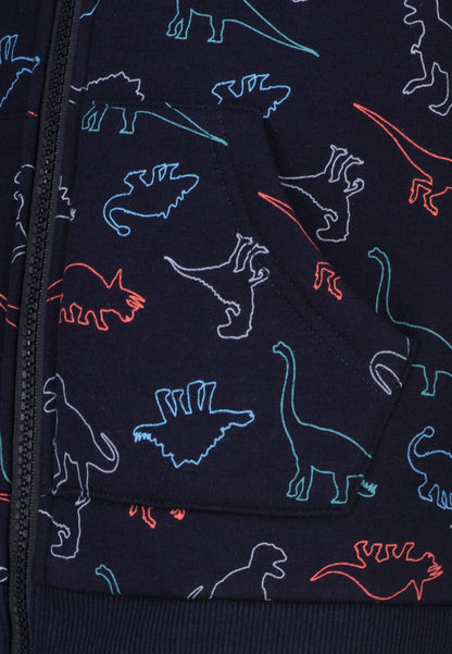 Salt and Pepper Thermojacke Dinosaurier