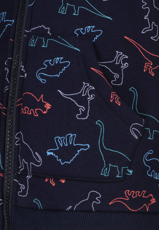 Salt and Pepper Thermojacke Dinosaurier