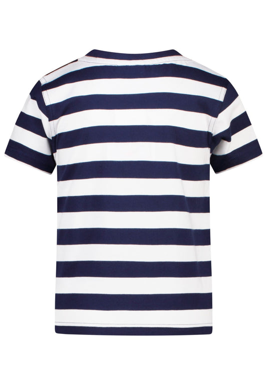 Salt and Pepper T-Shirt mit Feuerwehr-Applikation