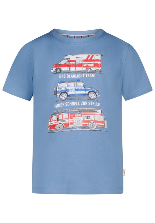 Salt and Pepper T-Shirt mit Einsatzfahrzeugen