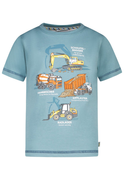 Salt and Pepper T-Shirt mit Baustellenfahrzeugen