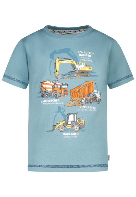 Salt and Pepper T-Shirt mit Baustellenfahrzeugen
