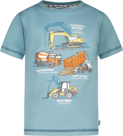 Salt and Pepper T-Shirt mit Baustellenfahrzeugen