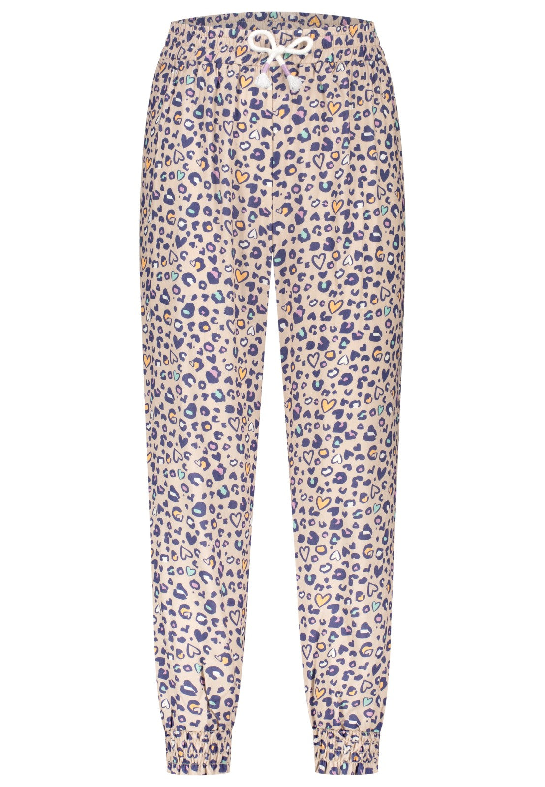Salt and Pepper Hose mit Leoprint aus Viskose