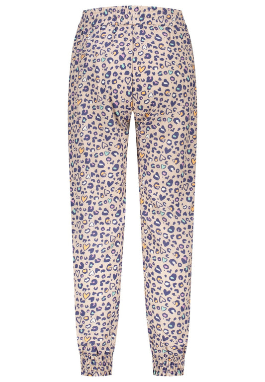 Salt and Pepper Hose mit Leoprint aus Viskose