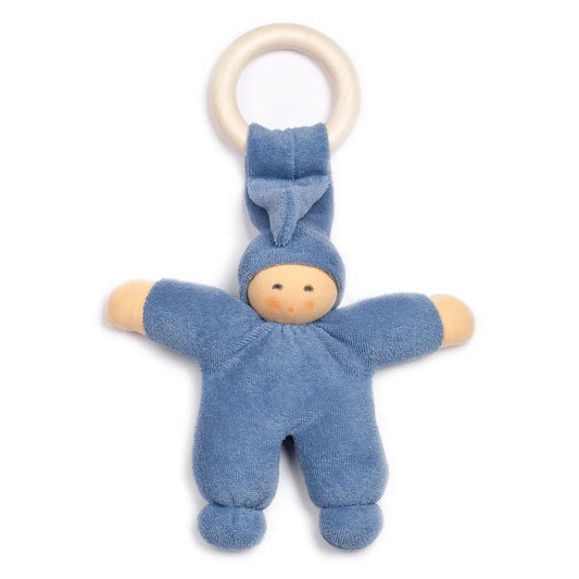 Nanchen Puppe Pimpel mit Ring in Blau