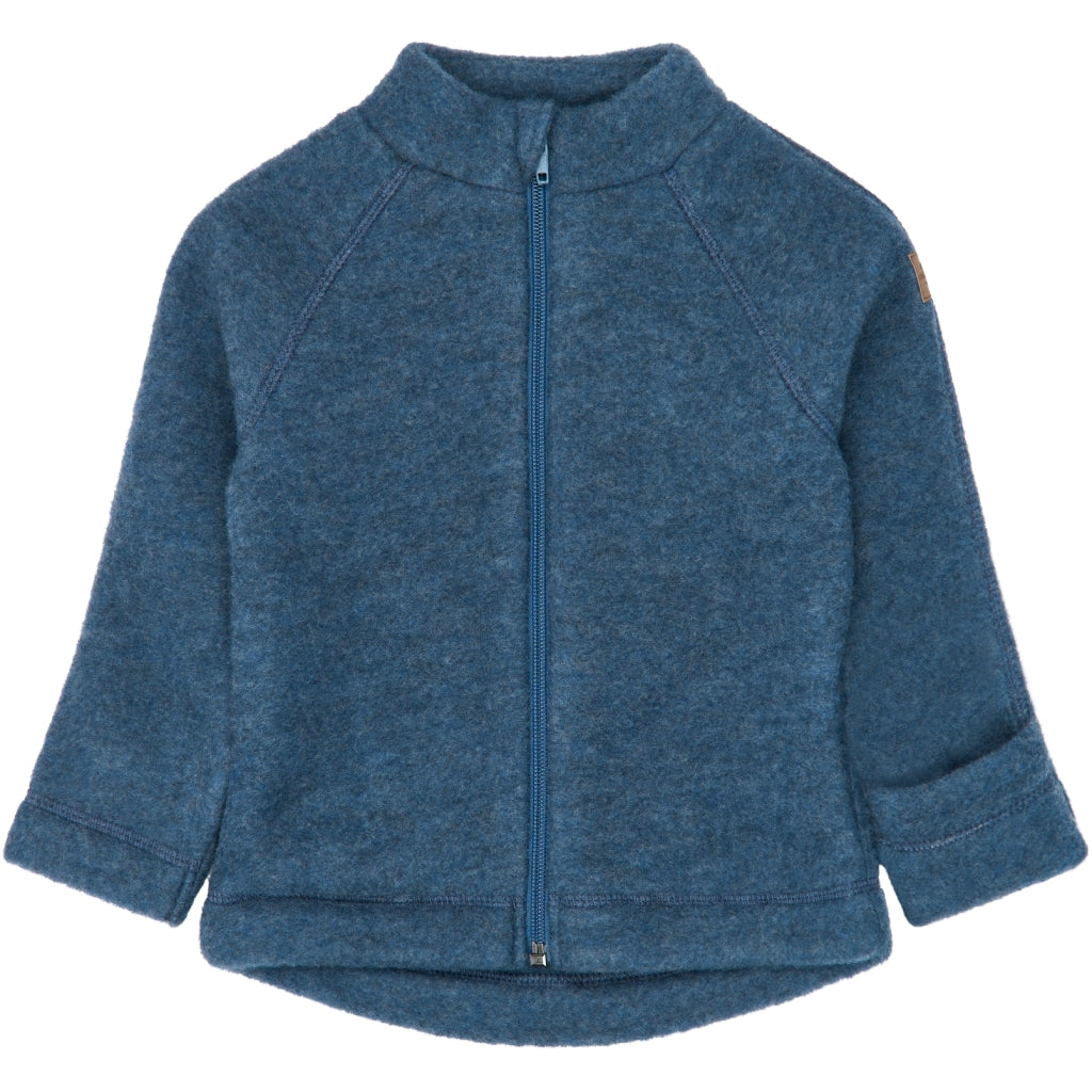 Mikk-Line Jacke aus Merinowolle, Blue Melange