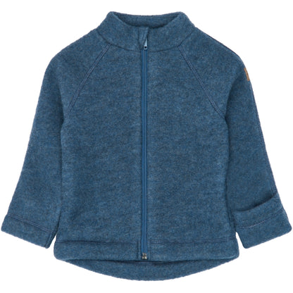 Mikk-Line Jacke aus Merinowolle, Blue Melange