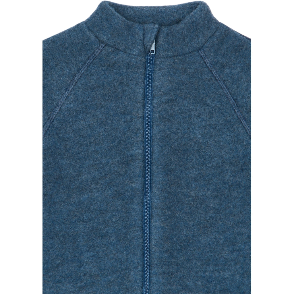 Mikk-Line Jacke aus Merinowolle, Blue Melange