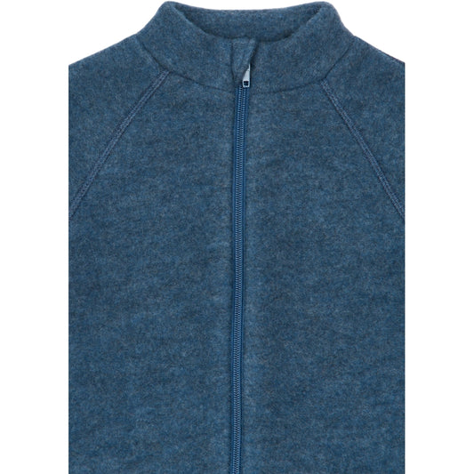 Mikk-Line Jacke aus Merinowolle, Blue Melange