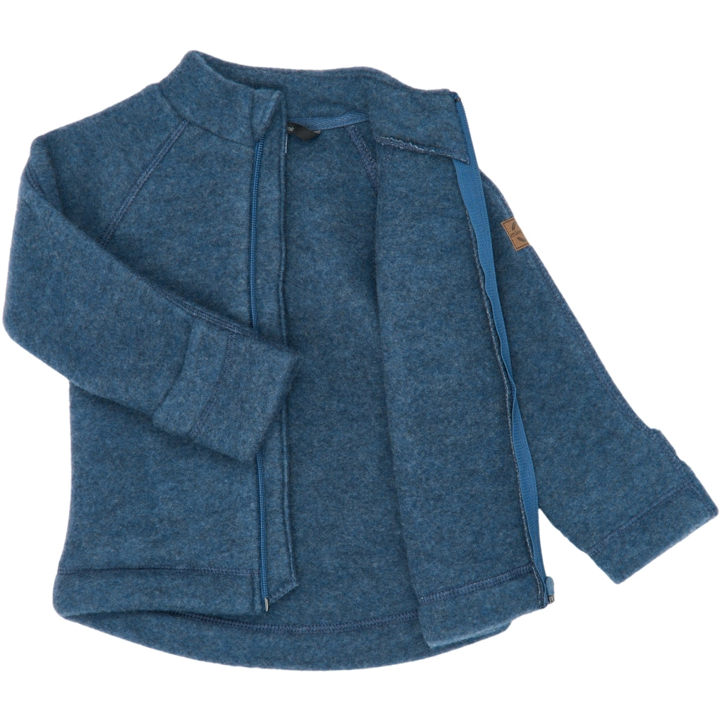 Mikk-Line Jacke aus Merinowolle, Blue Melange