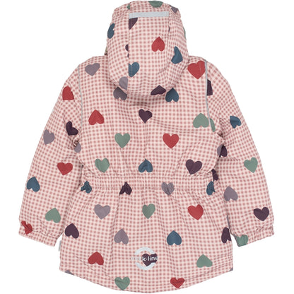 Mikk-Line Winterjacke mit Herzprint (20.000 mm Wassersäule)