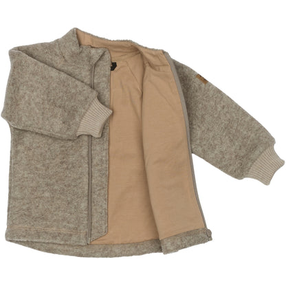 Mikk-Line Wolljacke aus Merinowolle in Melange Denver