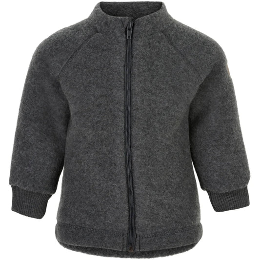 Mikk-line Jacke aus Merinowolle in Dunkelgrau