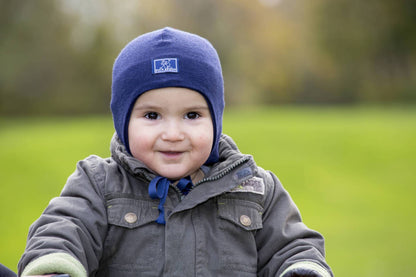 Pickapooh Mütze Radler aus Wolle/Seide in marine