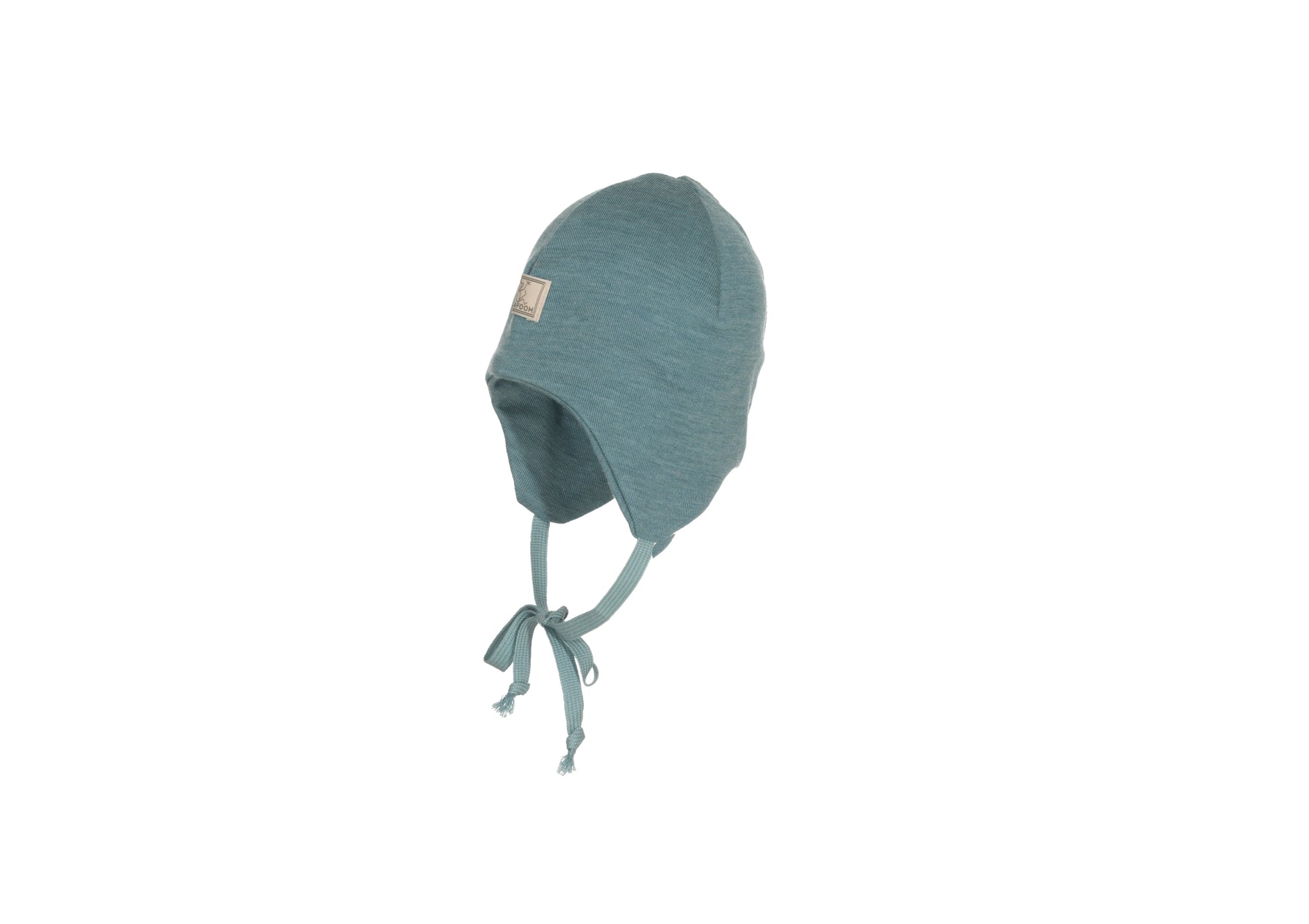 kindermütze fahrradhelm Pickapooh Babymütze Radler Sea Green - Wolle/Seide Bio