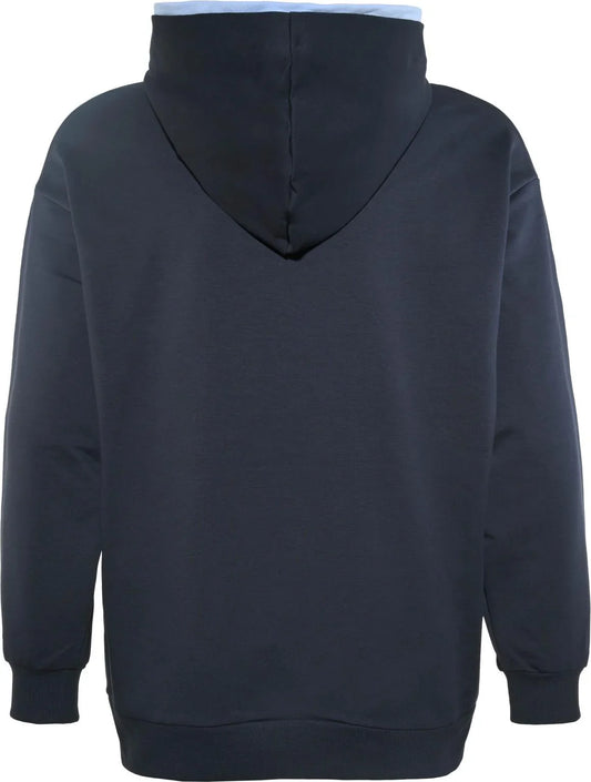 Blue Effect Oversized Hoodie