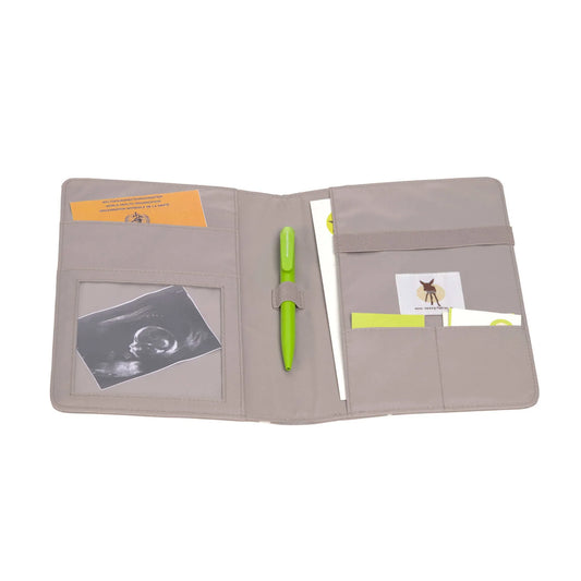 Lässig Mutterpasshülle - Blocks Taupe, Grau