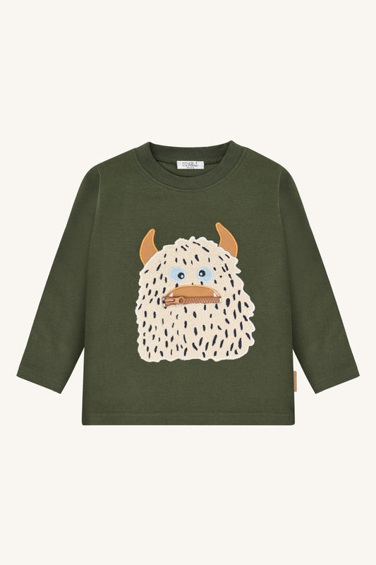 Hust&Claire Langarmshirt mit süßem Monster