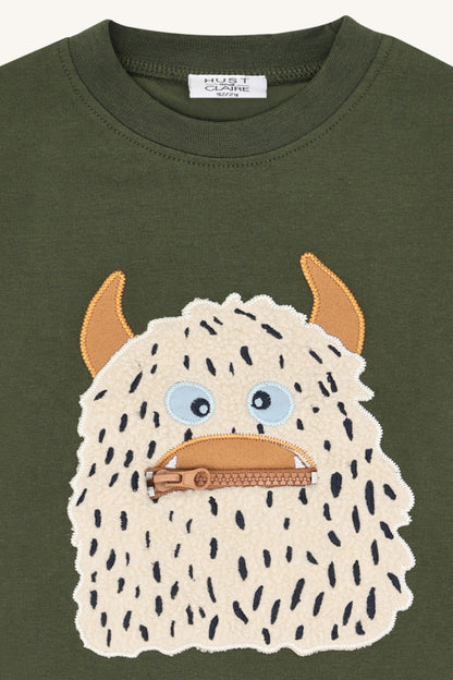 Hust&Claire Langarmshirt mit süßem Monster