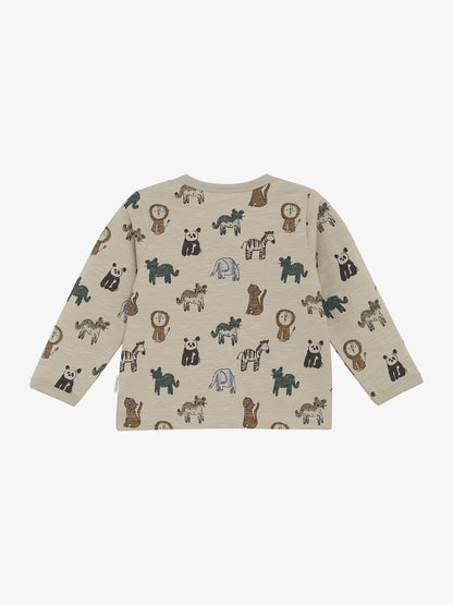 Minymo Langarmshirt mit Tierprint GOTS