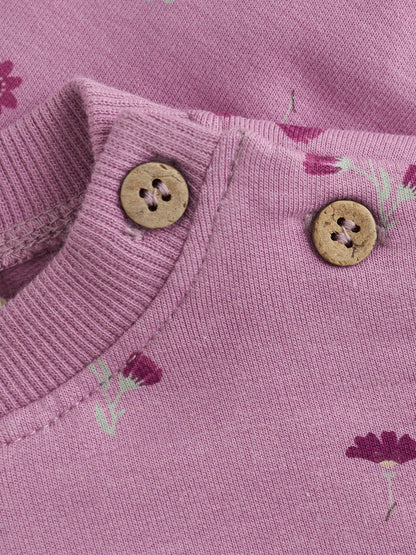 Minymo Sweatshirt mit Blümchenprint