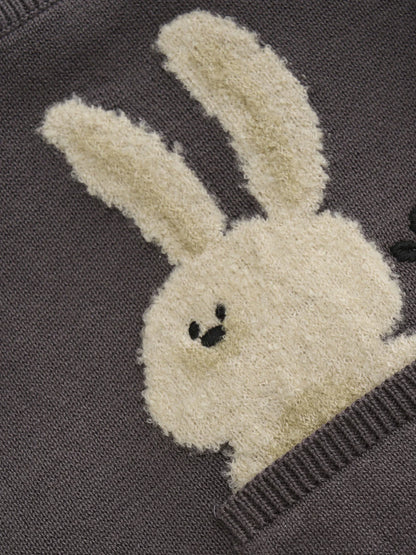 Minymo Strickpullover mit Häschen
