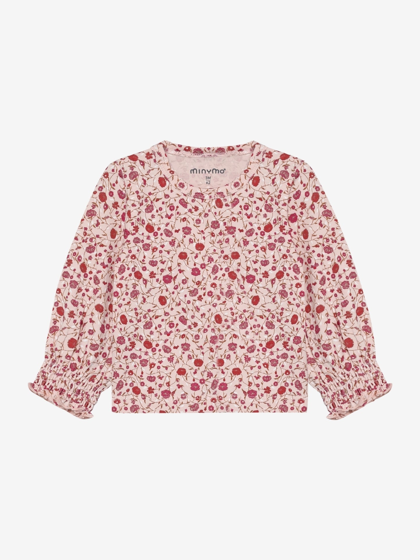 Minymo Langarmshirt mit Blümchenprint GOTS