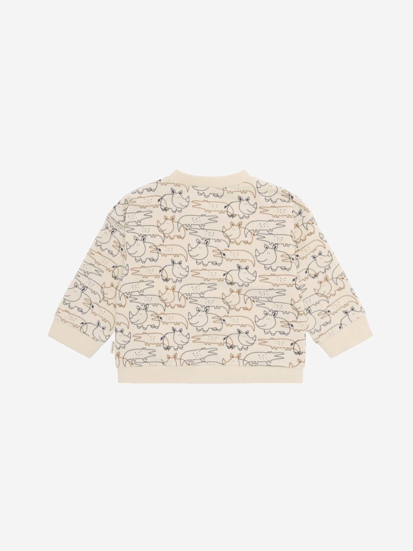 Minymo Sweatshirt mit tierischem Alloverprint