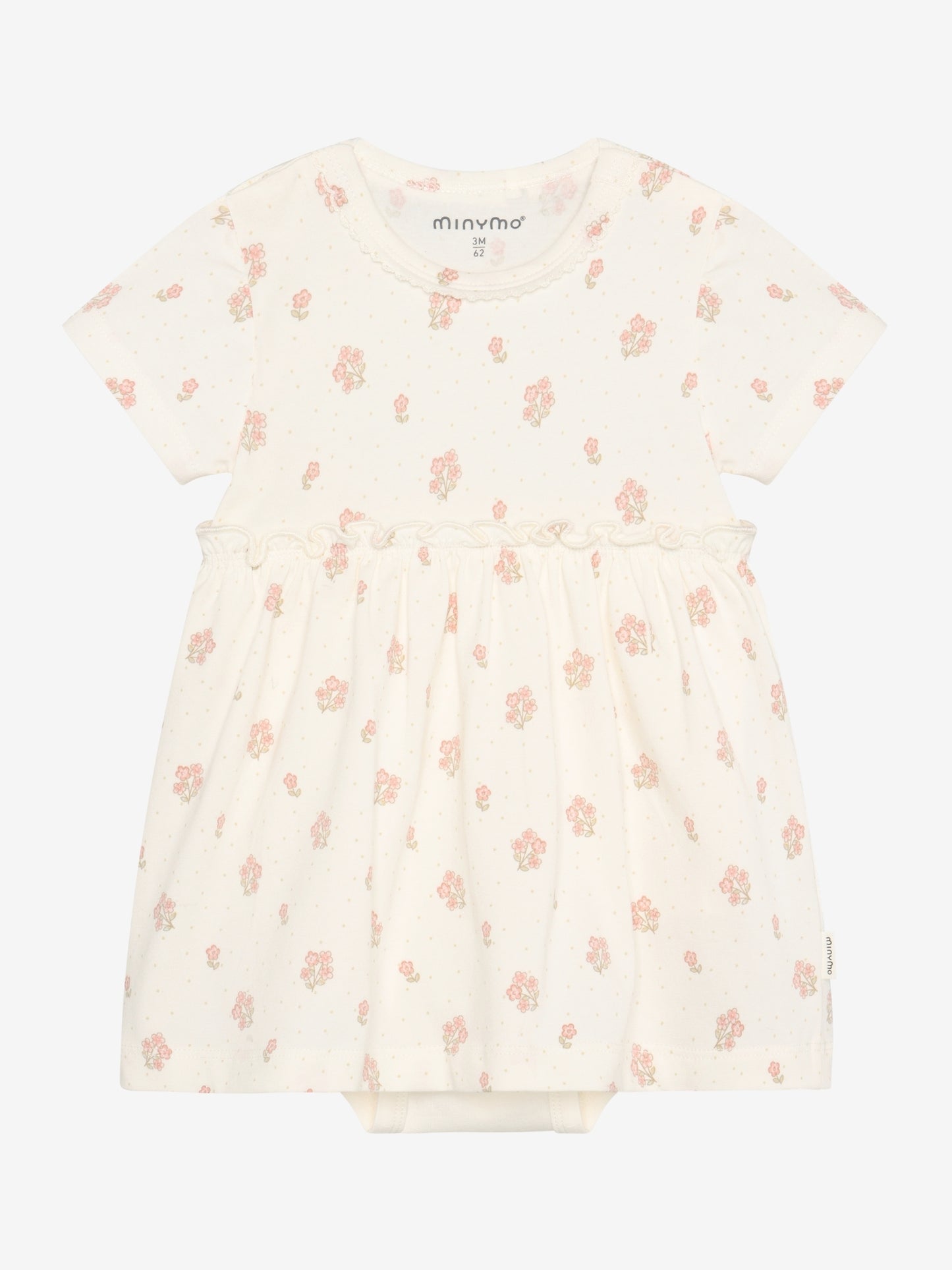 Minymo Bodykleid mit Blümchenprint GOTS