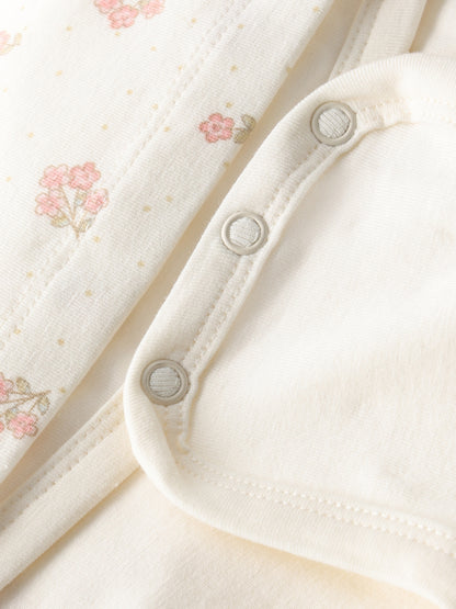 Minymo Bodykleid mit Blümchenprint GOTS