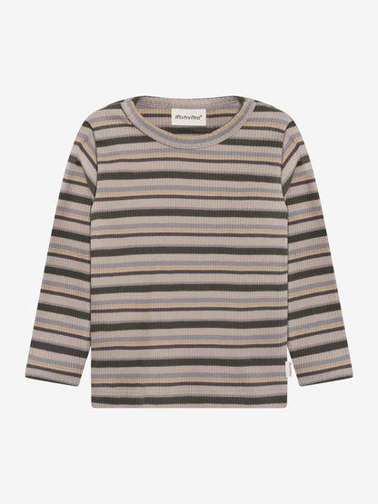 Minymo Langarmshirt geringelt