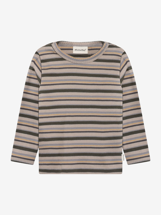 Minymo Langarmshirt geringelt