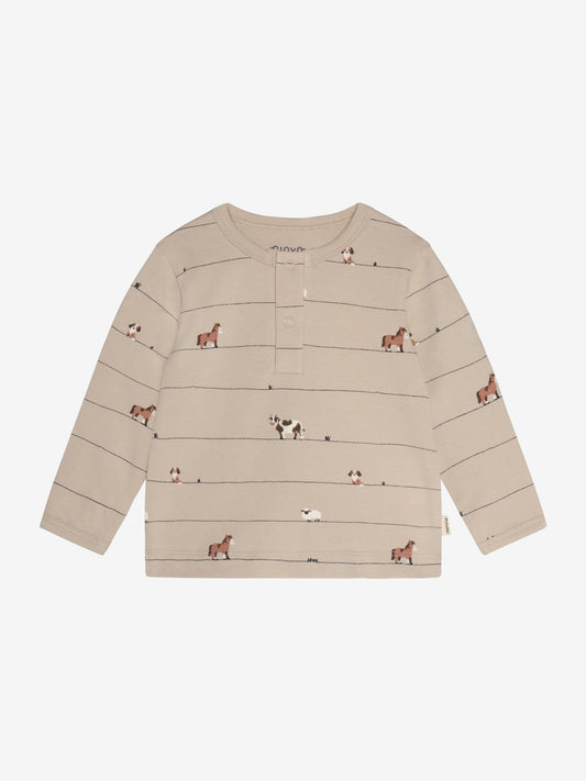 Minymo Langarmshirt mit Tierprint