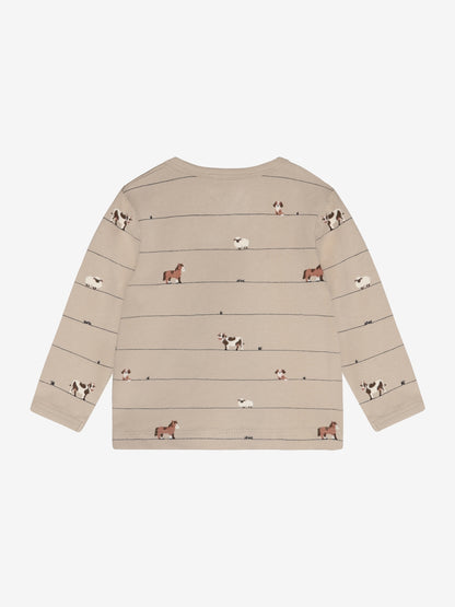 Minymo Langarmshirt mit Tierprint
