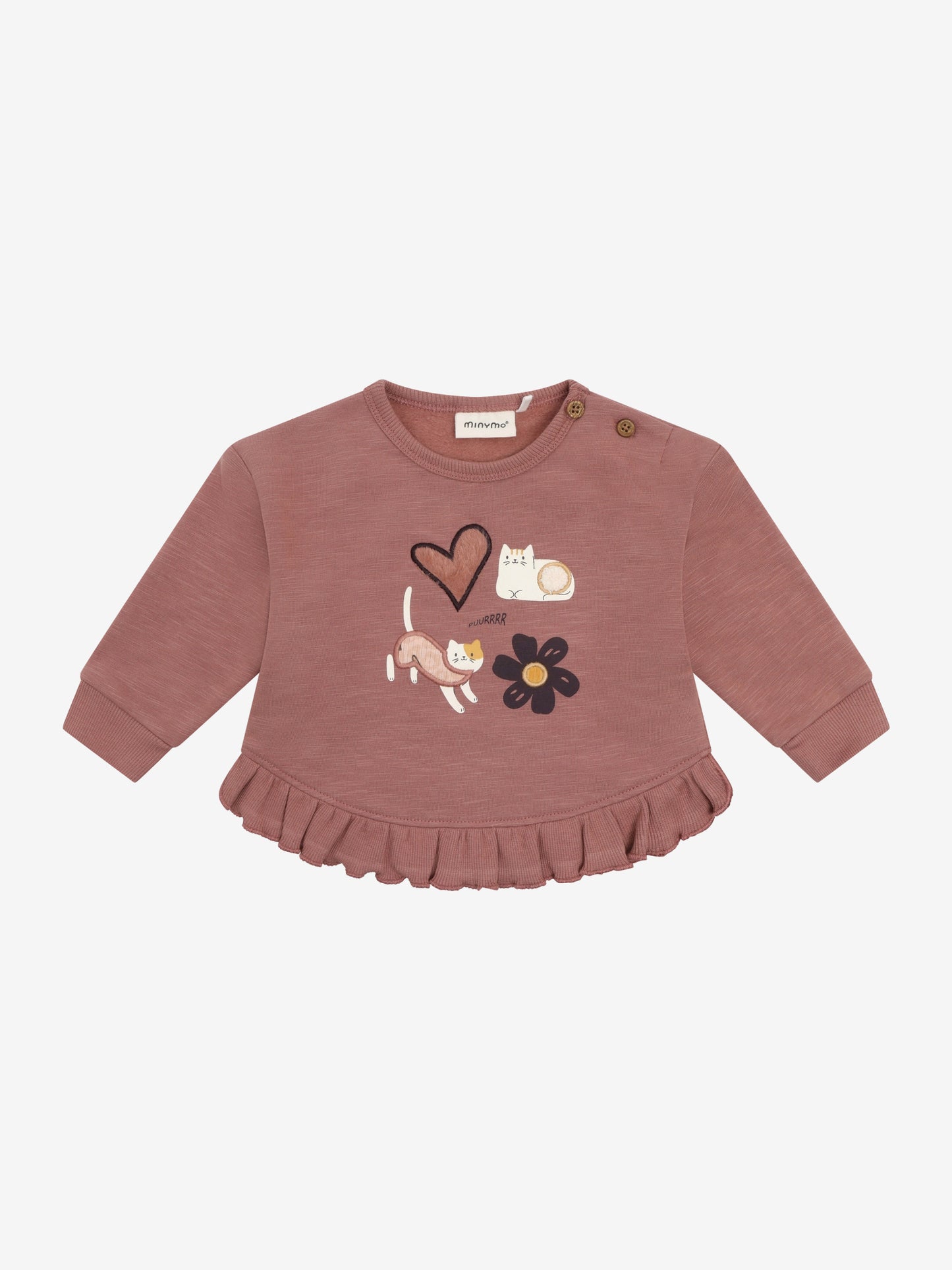 Minymo Sweatshirt mit Applikation