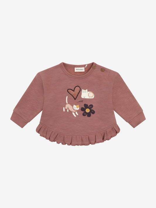 Minymo Sweatshirt mit Applikation
