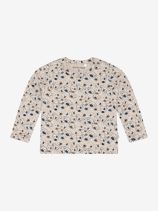 Minymo Langarmshirt mit Alloverprint