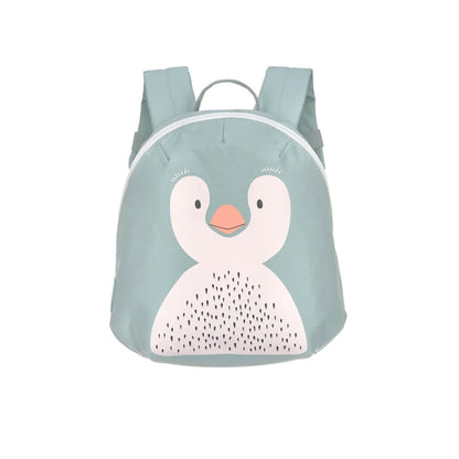 Lässig Kindergartenrucksack Tiny - Pinguin, Hellblau