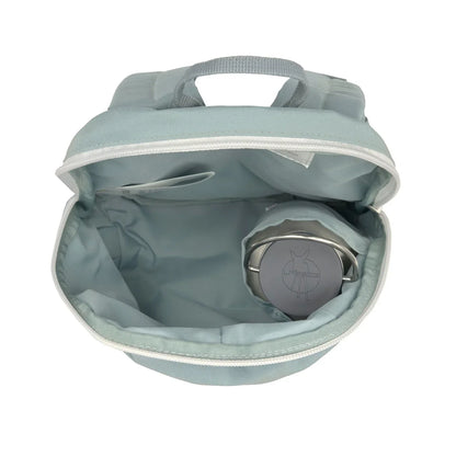 Lässig Kindergartenrucksack Tiny - Pinguin, Hellblau