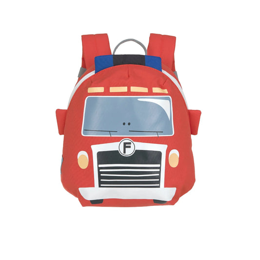 Lässig Kindergartenrucksack Tiny - Feuerwehrauto, Rot