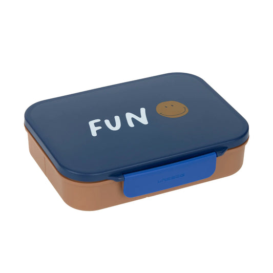 Lässig Brotdose Kinder - Bento Lunchbox, Little Gang Smile Blau