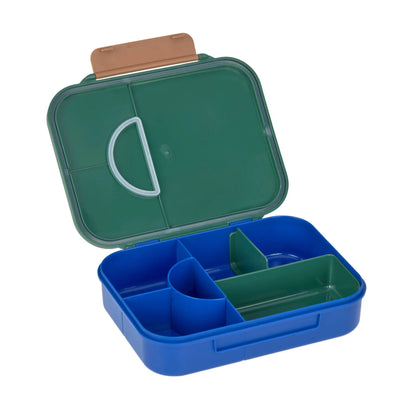 Lässig Brotdose Kinder - Bento Lunchbox, Little Gang Regenbogen Grün