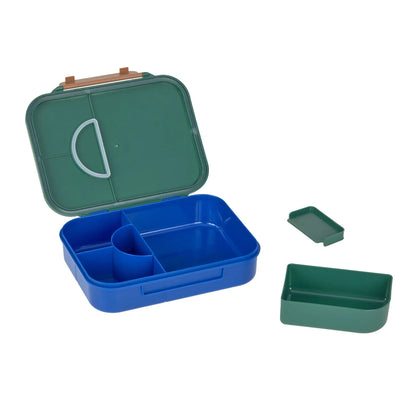 Lässig Brotdose Kinder - Bento Lunchbox, Little Gang Regenbogen Grün