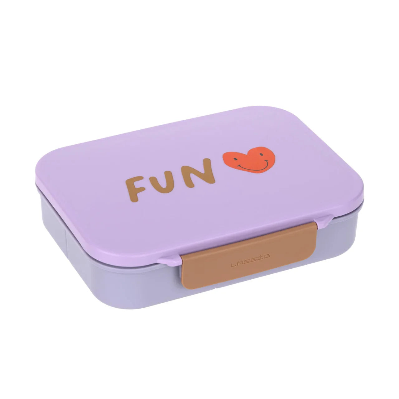 Lässig Brotdose Kinder - Bento Lunchbox, Little Gang Herz lila