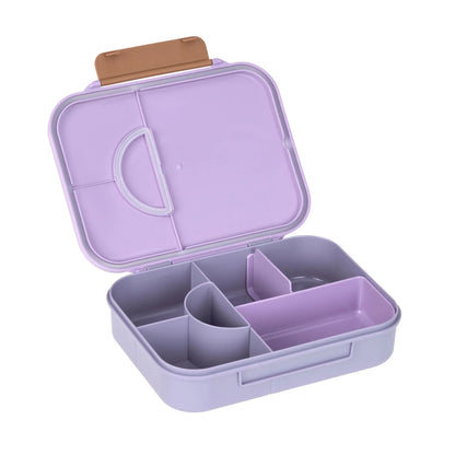 Lässig Brotdose Kinder - Bento Lunchbox, Little Gang Herz lila